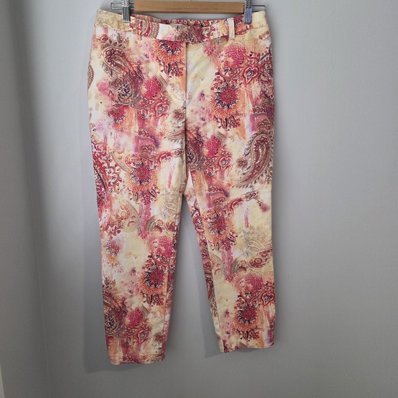 Chico's Pants - Chico's Multicolor Paisley Print Chinos